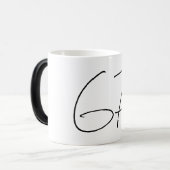 おもしろい目に見えない 67 マグカップ (正面左)