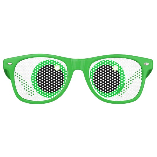 おもしろい目を十字に切る レトロサングラス (正面)