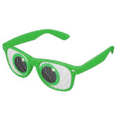 おもしろい目を十字に切る レトロサングラス (アングル)