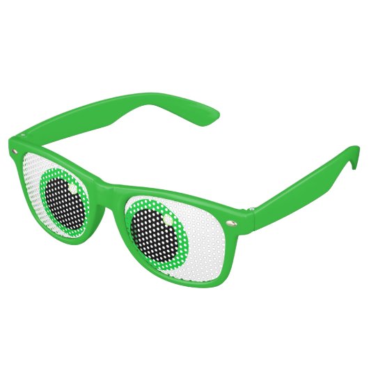 おもしろい目を十字に切る レトロサングラス (アングル)