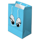 おもしろい目玉のギフトバッグ 色を選ぶ ミディアムペーパーバッグ (裏面アングル)
