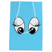 おもしろい目玉のギフトバッグ 色を選ぶ ミディアムペーパーバッグ (裏面)