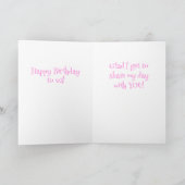 おもしろい相互誕生日グリーティングカード カード (内部)