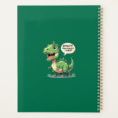 おもしろい眠い恐竜カスタム文字 プランナー手帳 (裏面)