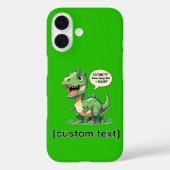 おもしろい眠い恐竜カスタム文字 Case-Mate iPhoneケース (裏面)