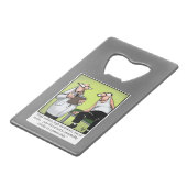 おもしろい眼精疲労 クレジットカード栓抜き (正面アングル)