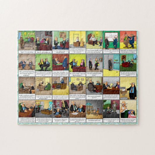 おもしろい眼鏡ワークプレイスユーモアパズル ジグソーパズル (横)