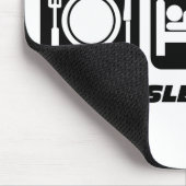 おもしろい睡眠のゴルフを食べて下さい マウスパッド (コーナー)