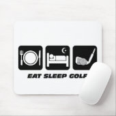 おもしろい睡眠のゴルフを食べて下さい マウスパッド (マウス)