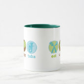 おもしろい睡眠のテューバのマグのギフトを食べて下さい マグカップ (中央)