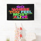 おもしろい知恵の言葉 横断幕 (インサイチュ)