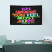 おもしろい知恵の言葉 横断幕 (トレードショー)