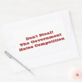 おもしろい矩形ステッカーの引用文 長方形シール (封筒)