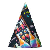 おもしろい研究室キッズギークおたく不機嫌サイエンス9誕生日 パーティーハット (左)