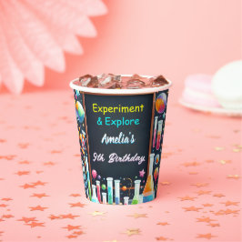 おもしろい研究室キッズギークおたく不機嫌サイエンス9誕生日 紙コップ