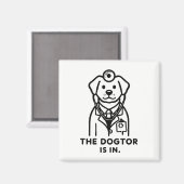 おもしろい磁石 – ドクター マグネット (正面/裏面)