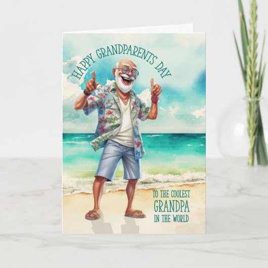 おもしろい祖父母の日クール シーズンカード (正面)