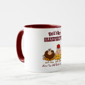おもしろい祖父母Anniversary Mug - パーソナライズされた マグカップ (正面左)