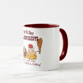 おもしろい祖父母Anniversary Mug - パーソナライズされた マグカップ (正面右)