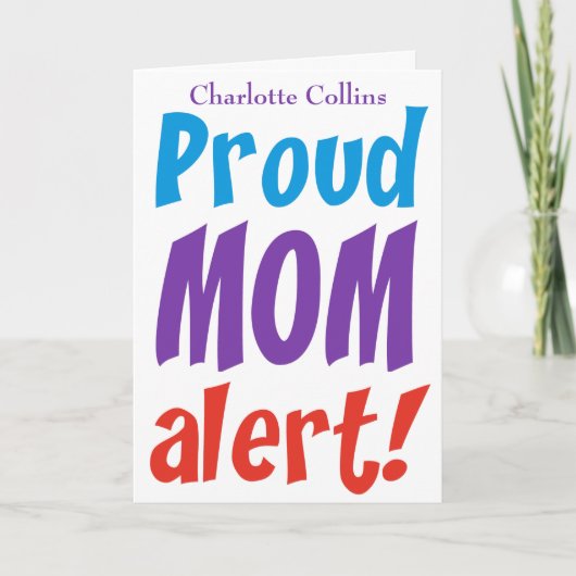 おもしろい祝い カード (正面)