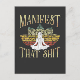 おもしろい禅めい想のヨガナマステ皮肉 ポストカード