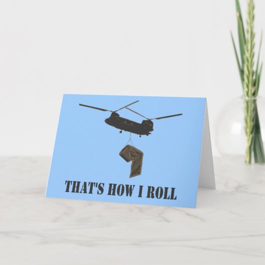 おもしろい私がいかに転がるかである カード (正面)