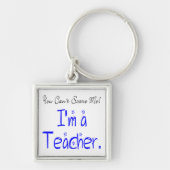 *おもしろい私が先生である怖がらせることはできない キーホルダー (正面)