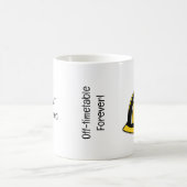 おもしろい私が建築退職した労働者であるおもしろい コーヒーマグカップ (中央)