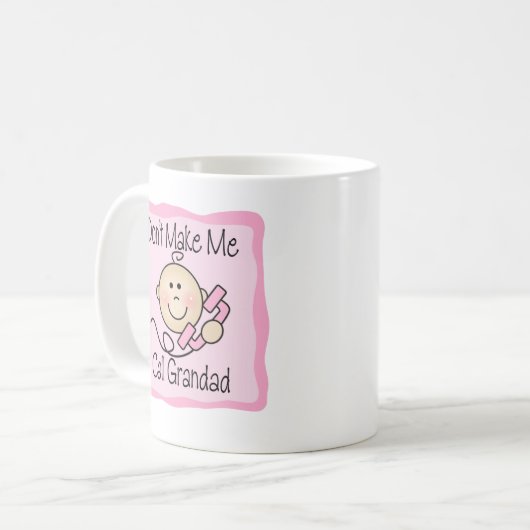 おもしろい私に呼出し祖父をしないで下さい コーヒーマグカップ (正面左)