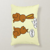 おもしろい私のお尻はバニーを傷つけます アクセントクッション (正面(垂直))