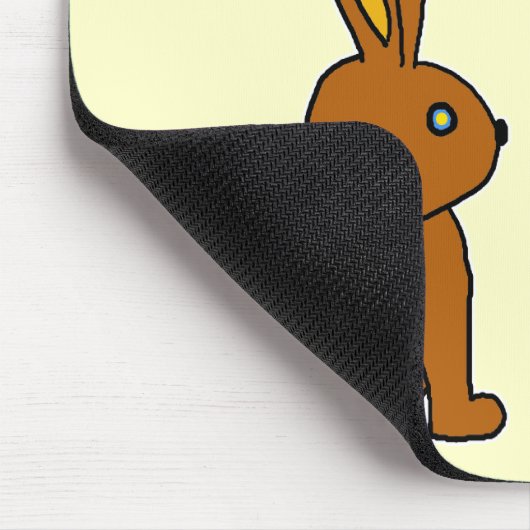 おもしろい私のお尻はバニーを傷つけます マウスパッド (コーナー)