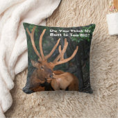 おもしろい私のお尻を余りに大きいです考えますか。 オオシカ クッション (ブランケット)