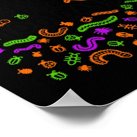 おもしろい私の先生を100日の学校のスタッド ポスター (角)