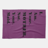 おもしろい私はあなたの母あなたの女中の台所タオルではないです キッチンタオル (横)