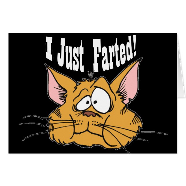 おもしろい私はちょうど失礼なギフト屁をしました (正面横)