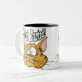 おもしろい私はちょうど失礼なギフト屁をしました ツートーンマグカップ (正面左)