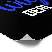 おもしろい私は一種かつらディール脱毛症認識度 ポスター (角)