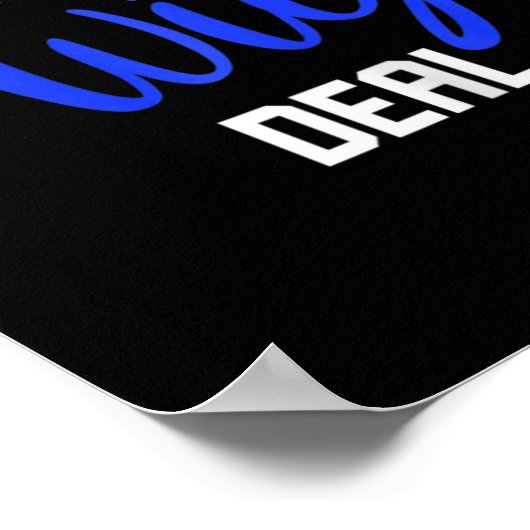 おもしろい私は一種かつらディール脱毛症認識度 ポスター (角)