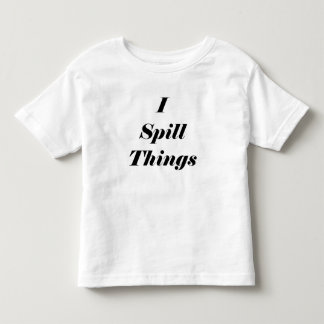 おもしろい私は事の幼児のTシャツをこぼします トドラーTシャツ
