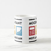 おもしろい私は会計士ない手品師です コーヒーマグカップ (中央)