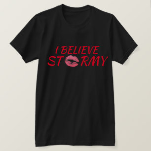 "おもしろい私は信じます嵐を" Tシャツ