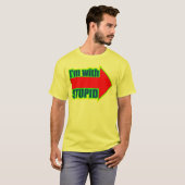 おもしろい私は愚かなTシャツのギフトとあります Tシャツ (正面フル)
