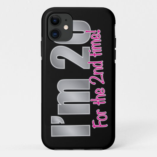 おもしろい私は第2回目の第40誕生日のための20才です Case-Mate iPhoneケース (裏面)