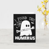 おもしろい私は、このHumerusブー幽霊ハロウィーンコストを見つけた カード (黄色い花)