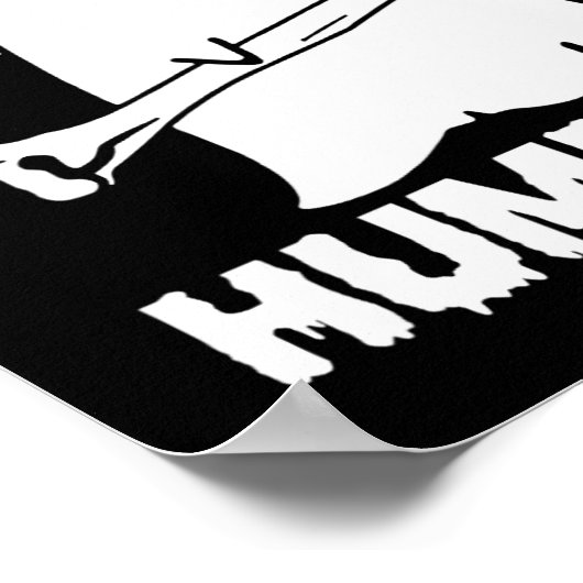 おもしろい私は、このHumerusブー幽霊ハロウィーンコストを見つけた ポスター (角)