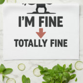 「おもしろい私は」ア素晴らしローズTシャツ キッチンタオル (折り畳み)