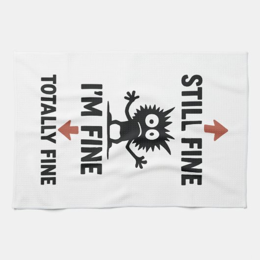 「おもしろい私は」ア素晴らしローズTシャツ キッチンタオル (横)