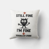 「おもしろい私は」ア素晴らしローズTシャツ クッション (裏面)