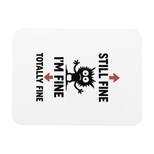 「おもしろい私は」ア素晴らしローズTシャツ マグネット (横)