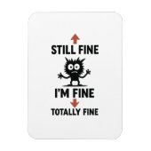 「おもしろい私は」ア素晴らしローズTシャツ マグネット (縦)